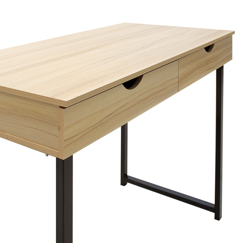Металик компјутерска маса Vitor MDF во боја на јаворов дрво 100x48x75cm