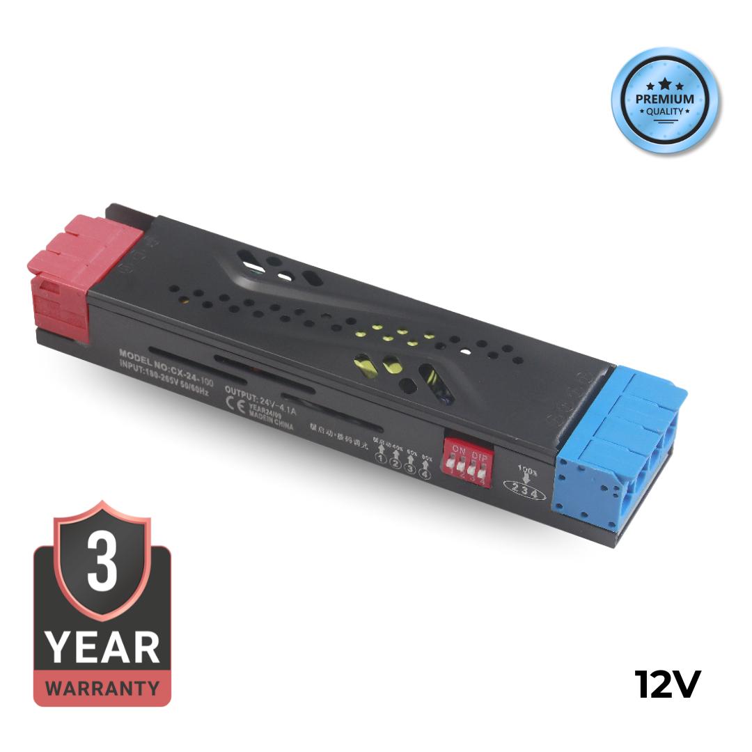 Duo Professional - Димабилно Трафо за ЛЕД лента 100w - 12v