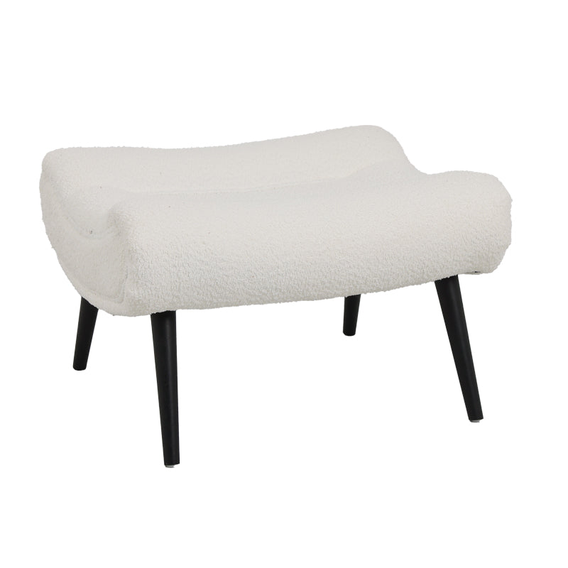 Фотелја Silla ткаенина/boucle со потпирач за нозе 97x80x100cm