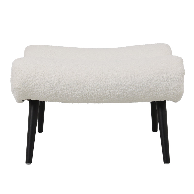 Фотелја Silla ткаенина/boucle со потпирач за нозе 97x80x100cm
