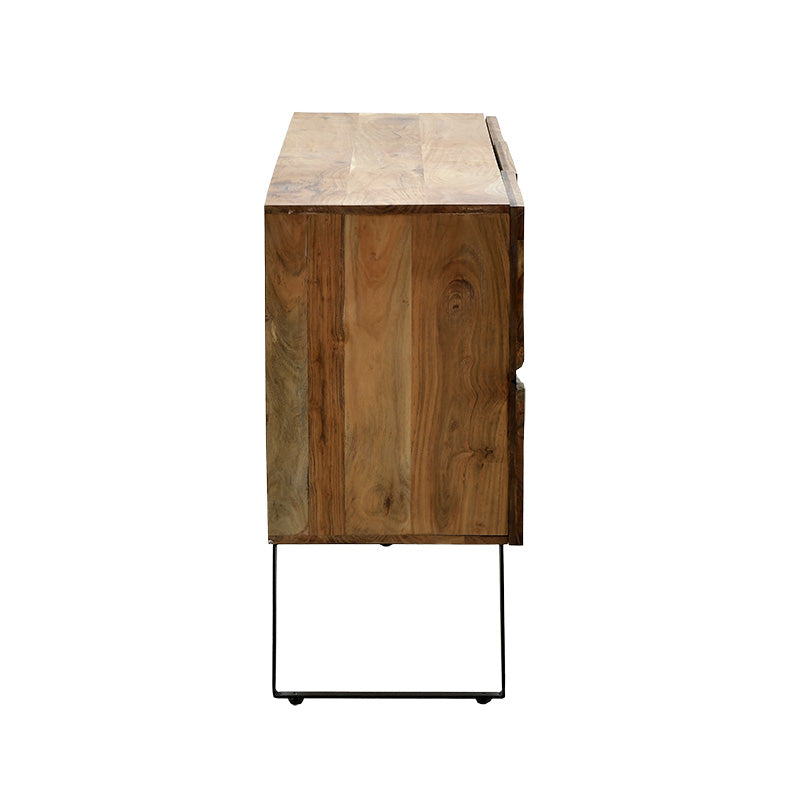 Кабинет Imena  цврсто дрво 4cm природно-црно 148x43,5x86cm