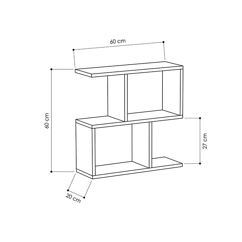 Странична маса Homemania  бела 60x20x60