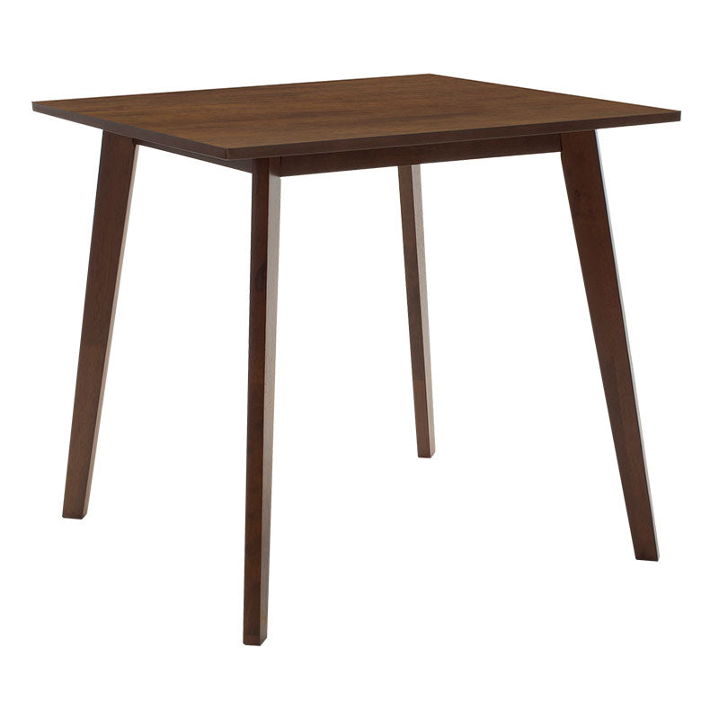 Трпезариски комплет Benson - Orlean  5 парчиња 80x80x75cm во орев - беж ткаенина