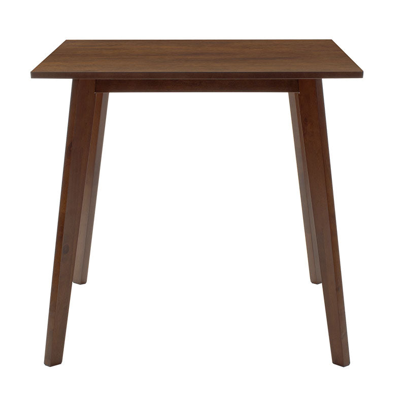 Трпезариски комплет Benson - Orlean  5 парчиња 80x80x75cm во орев - беж ткаенина