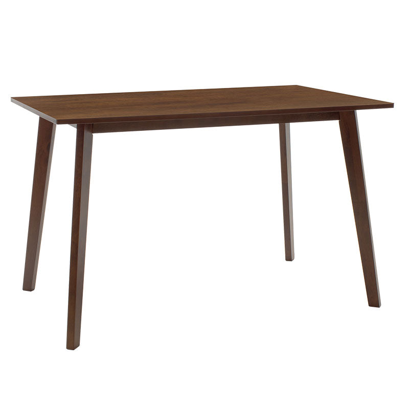 Трпезариски комплет Benson - Orlean  5 парчиња 120x80x75cm во орев - беж ткаенина