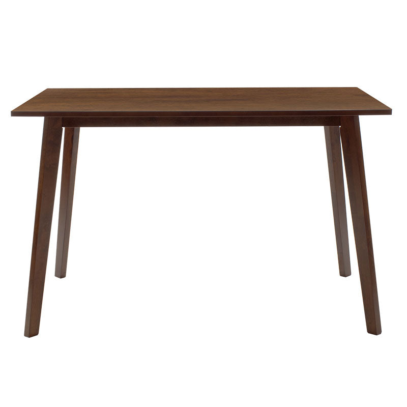 Трпезариски комплет Benson - Orlean  5 парчиња 120x80x75cm во орев - беж ткаенина