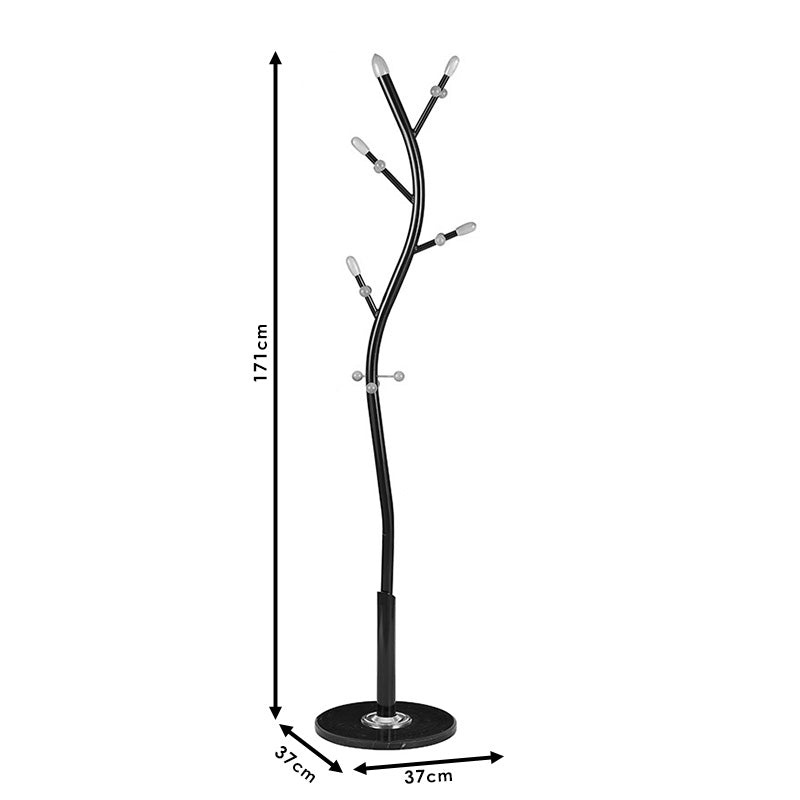 Штанд за палто Sergio  метал црно-природно D37x171cm