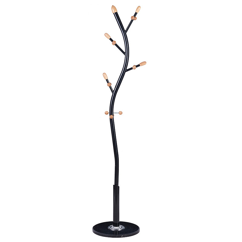 Штанд за палто Sergio  метал црно-природно D37x171cm