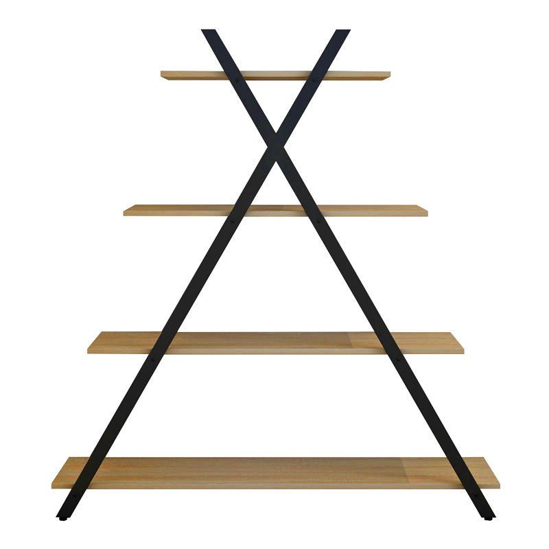 Полица за книги Tree  црно-природно 120x33x135cm