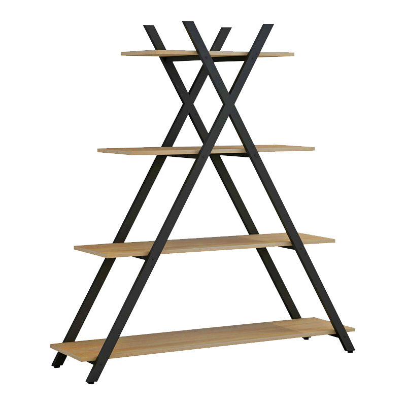Полица за книги Tree  црно-природно 120x33x135cm