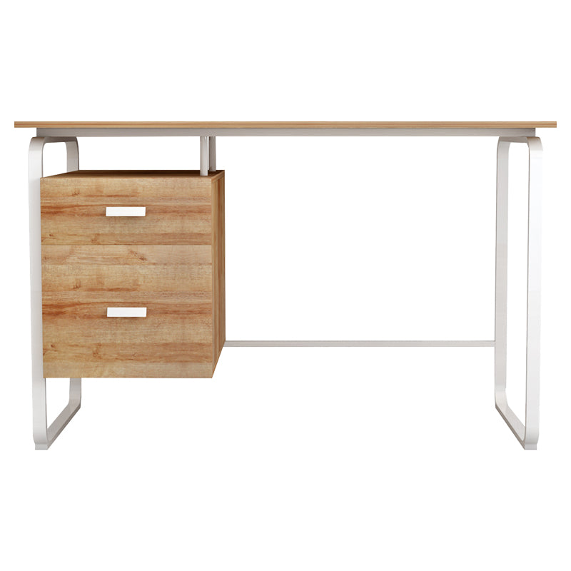 Канцелариско биро со фиоки Clarity  меламин природно-бело 120x75x75cm
