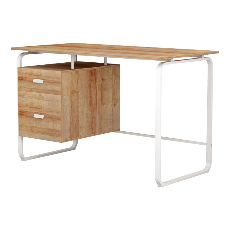 Канцелариско биро со фиоки Clarity  меламин природно-бело 120x75x75cm