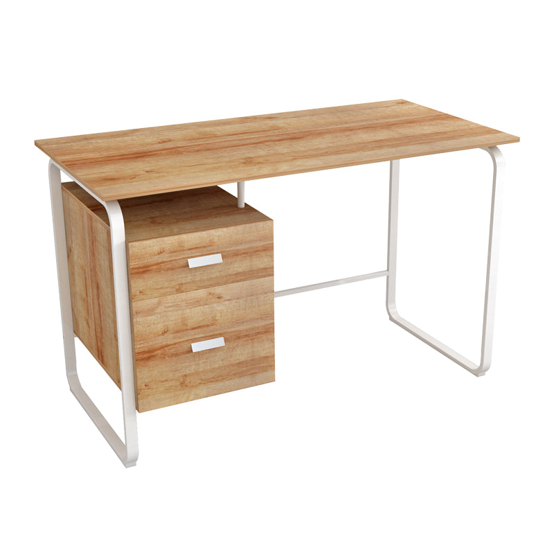 Канцелариско биро со фиоки Clarity  меламин природно-бело 120x75x75cm