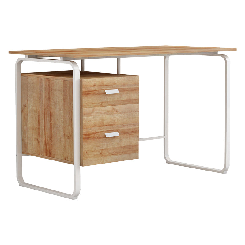 Канцелариско биро со фиоки Clarity  меламин природно-бело 120x75x75cm