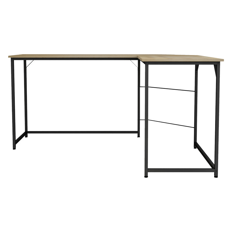 Десен агол канцелариско биро Impetus  меламин сонома-црна 150x120x75
