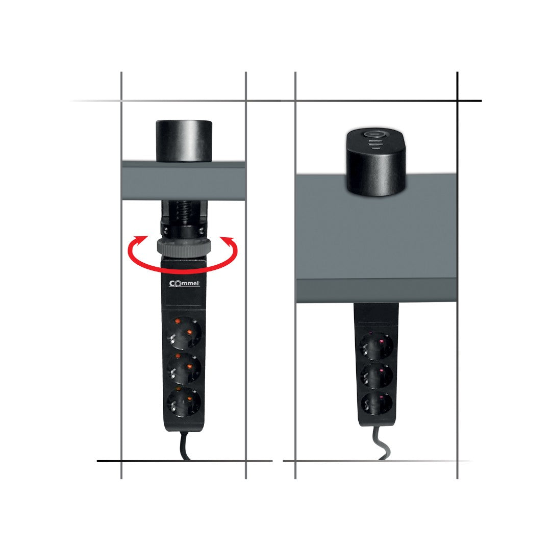 Продолжен кабел за биро,3 шуко, USB A+C 1,4 метри