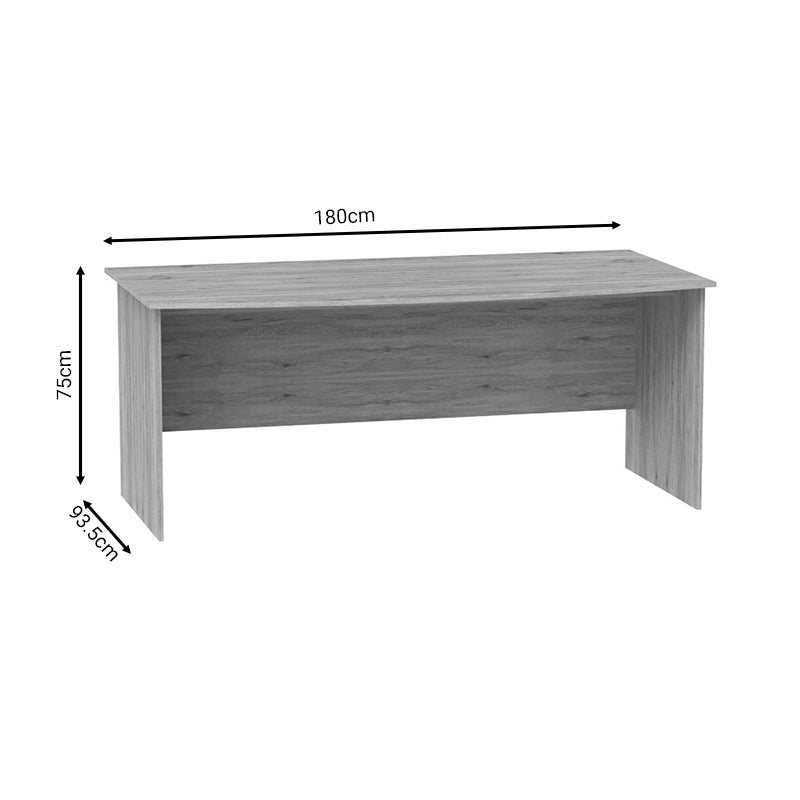 Работно биро Anze  природен меламин 180x93,5x75cm