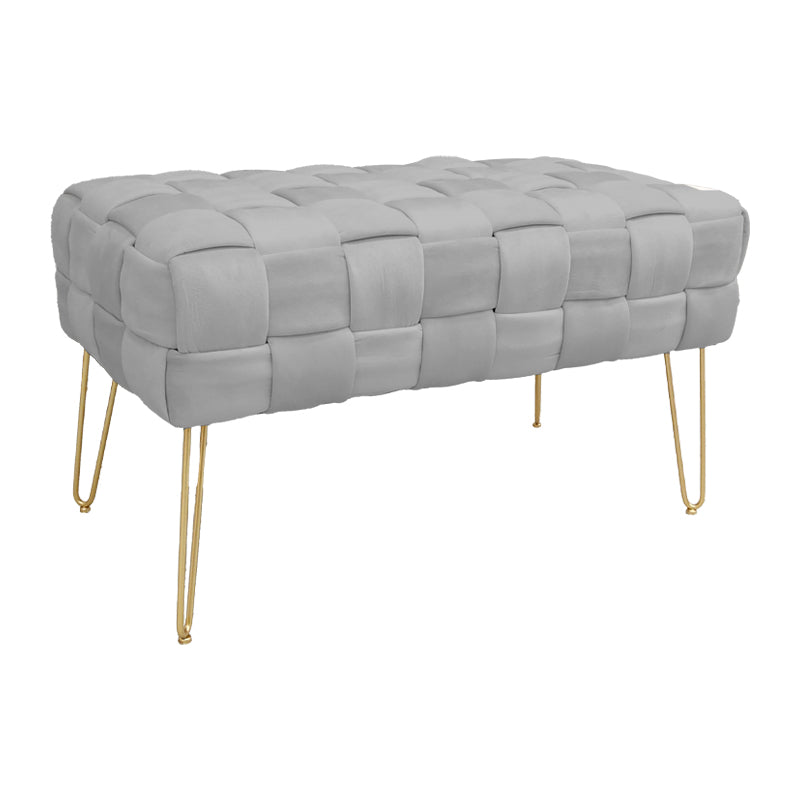 Ottoman Wenzo  сиво кадифе 82x43x46cm