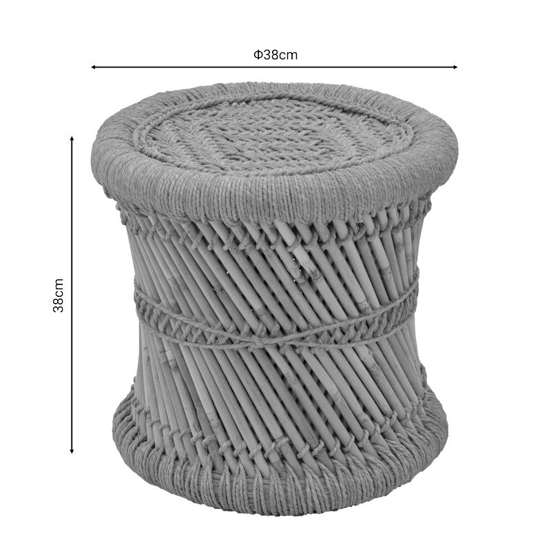 Stool Hole  2 парчиња сет природен бамбус