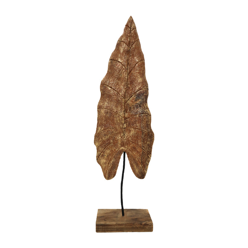 Лист за украсување маса Lopi  златно манго дрво-железо 23x9x77,5cm