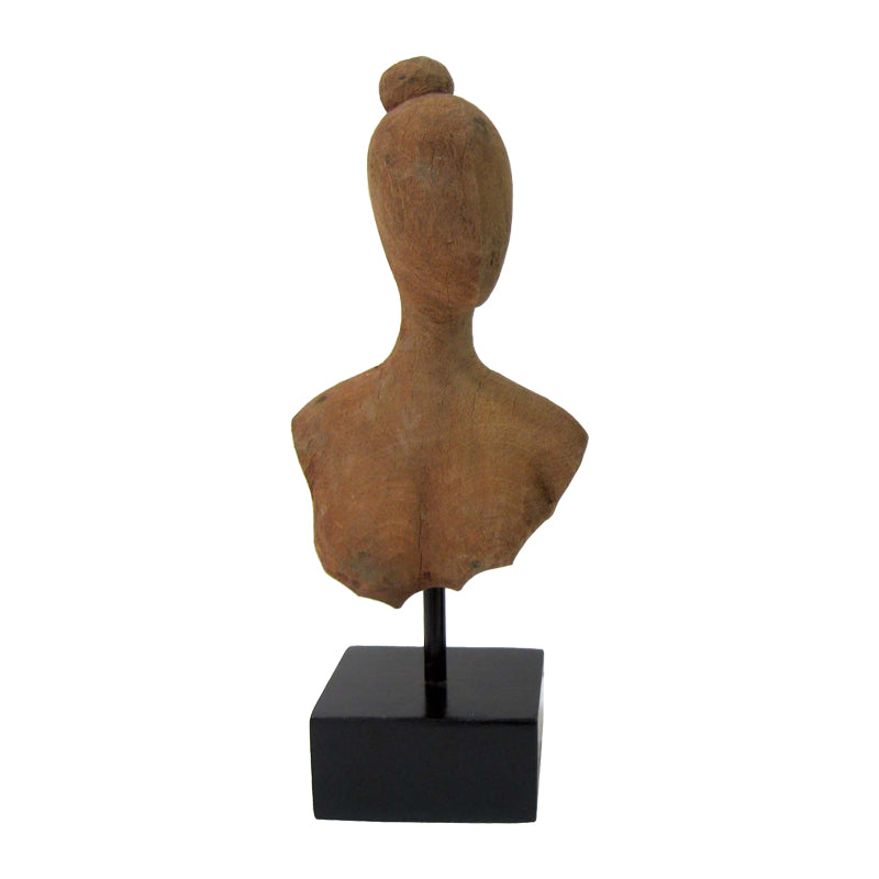 Декорација на маса Lafia I  природно манго дрво-железо 17,5x11,5x42cm