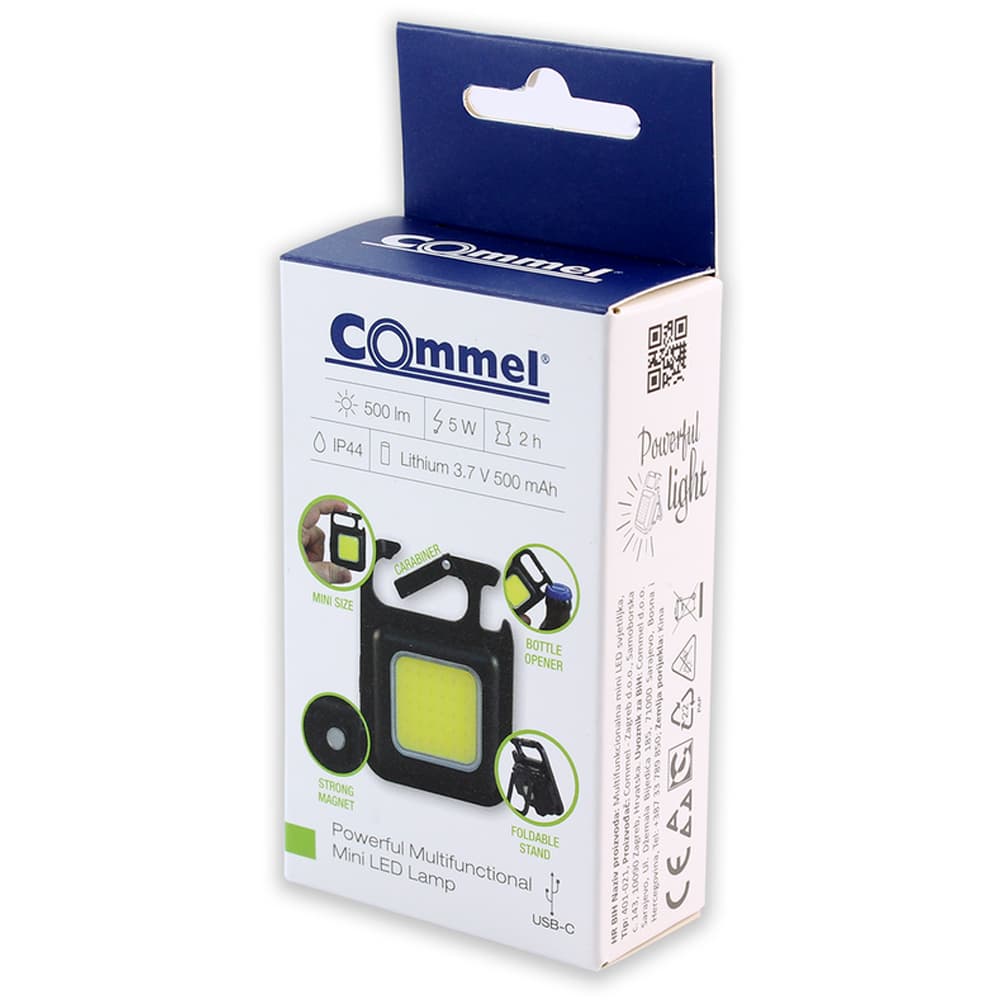 Мини батериска светилка 5W, USB - Commel