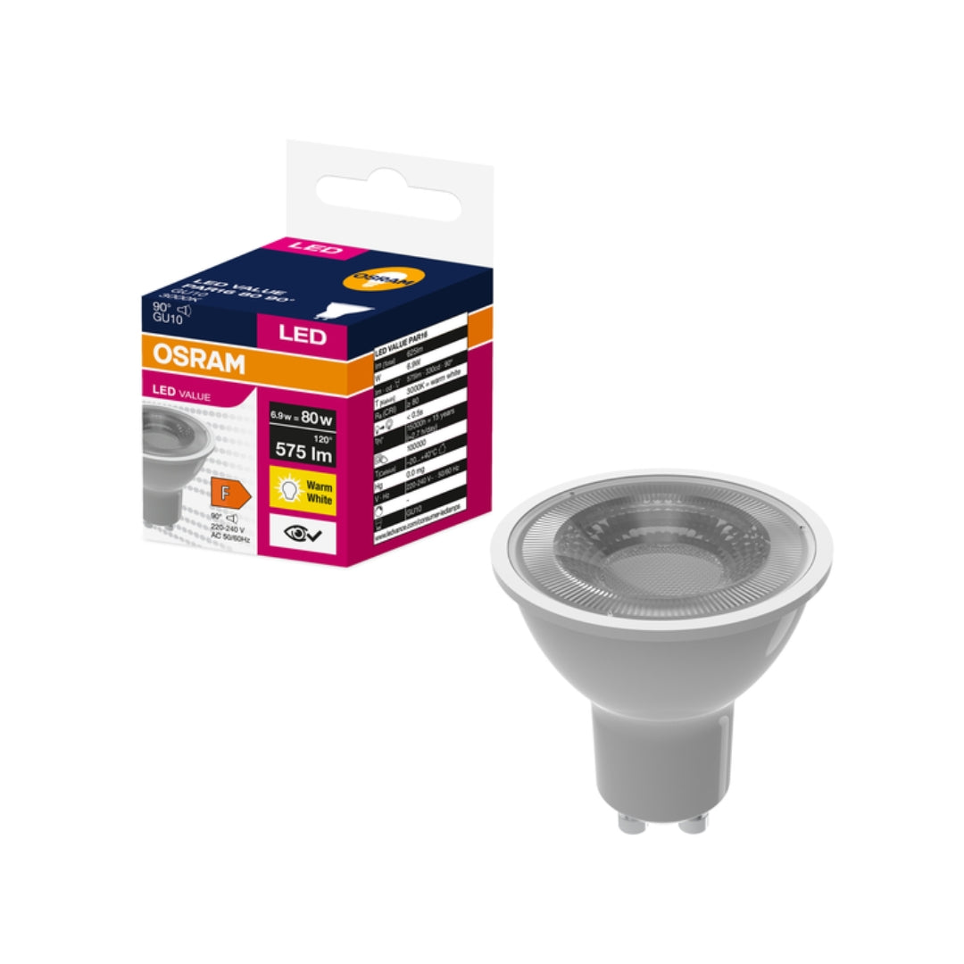LED Сијалица GU10 6.9w 3000k - Osram
