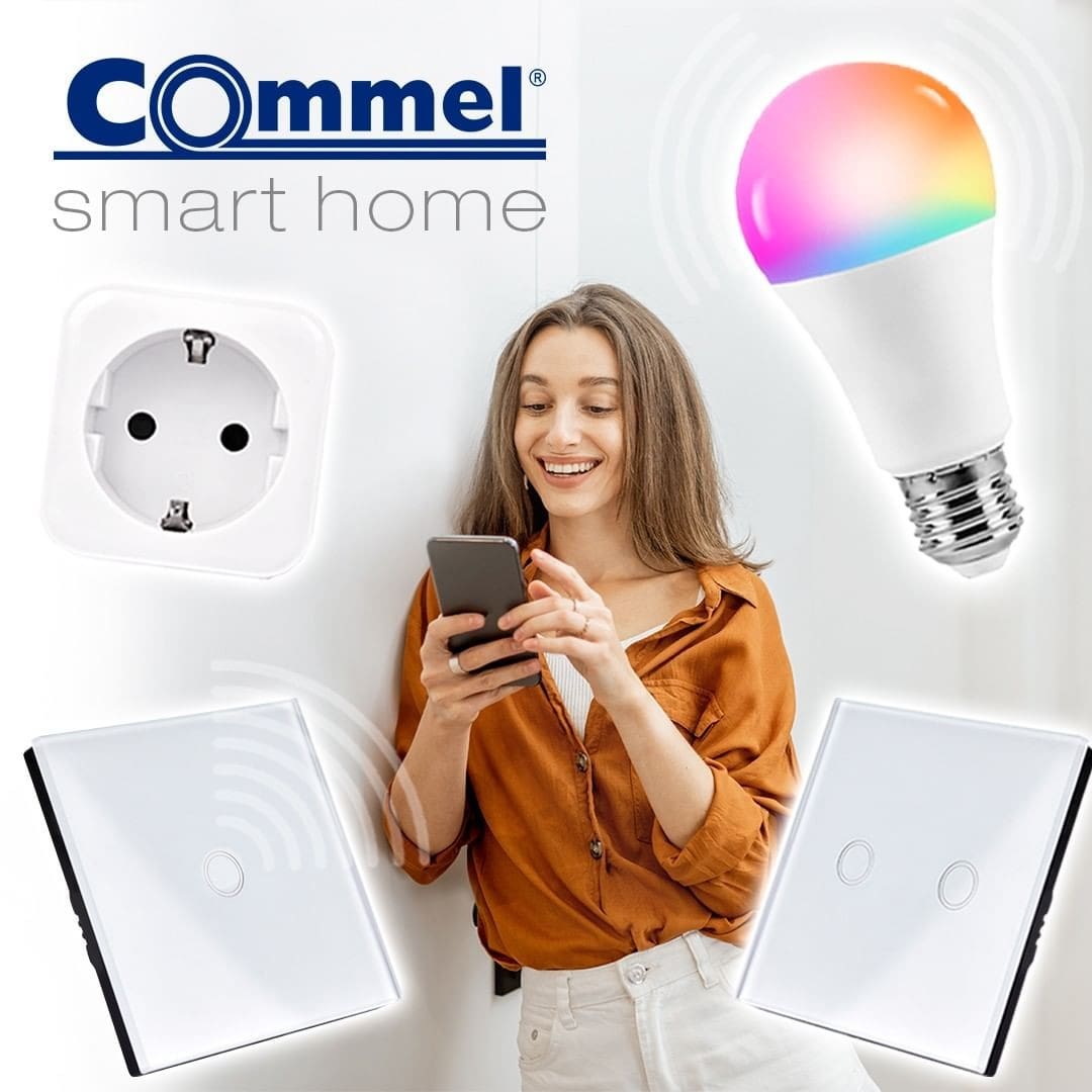 Смарт RGB лед сијалица E27 - 9w - Commel