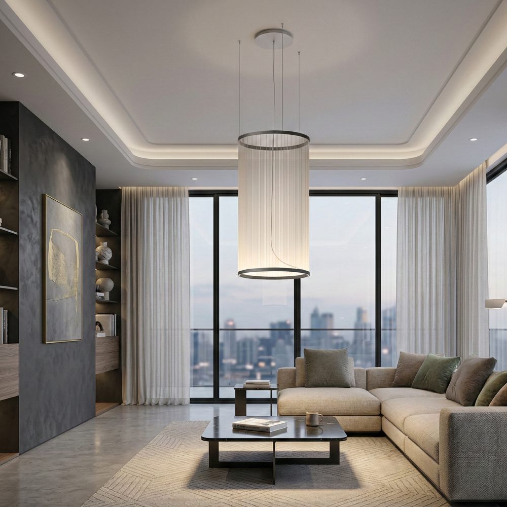 Valencia White - Висечки Лустер Ф550 LED 3000K