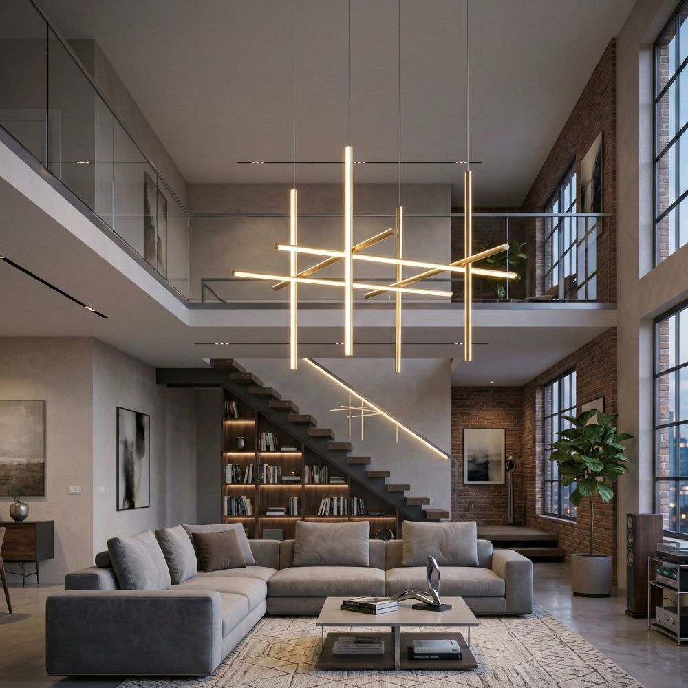 Oscar - Златен Висечки лустер LED 3000k 110w