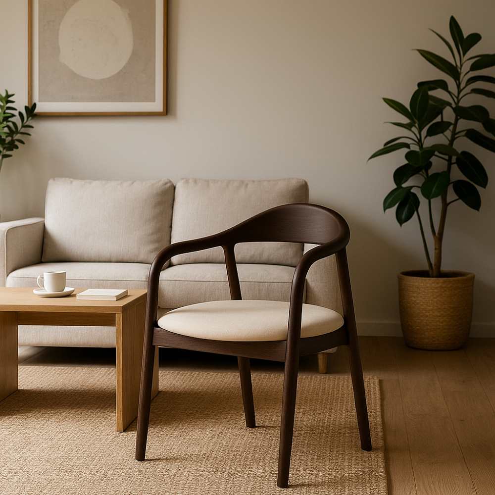 Indigo - Трпезариска Столица Dark Walnut