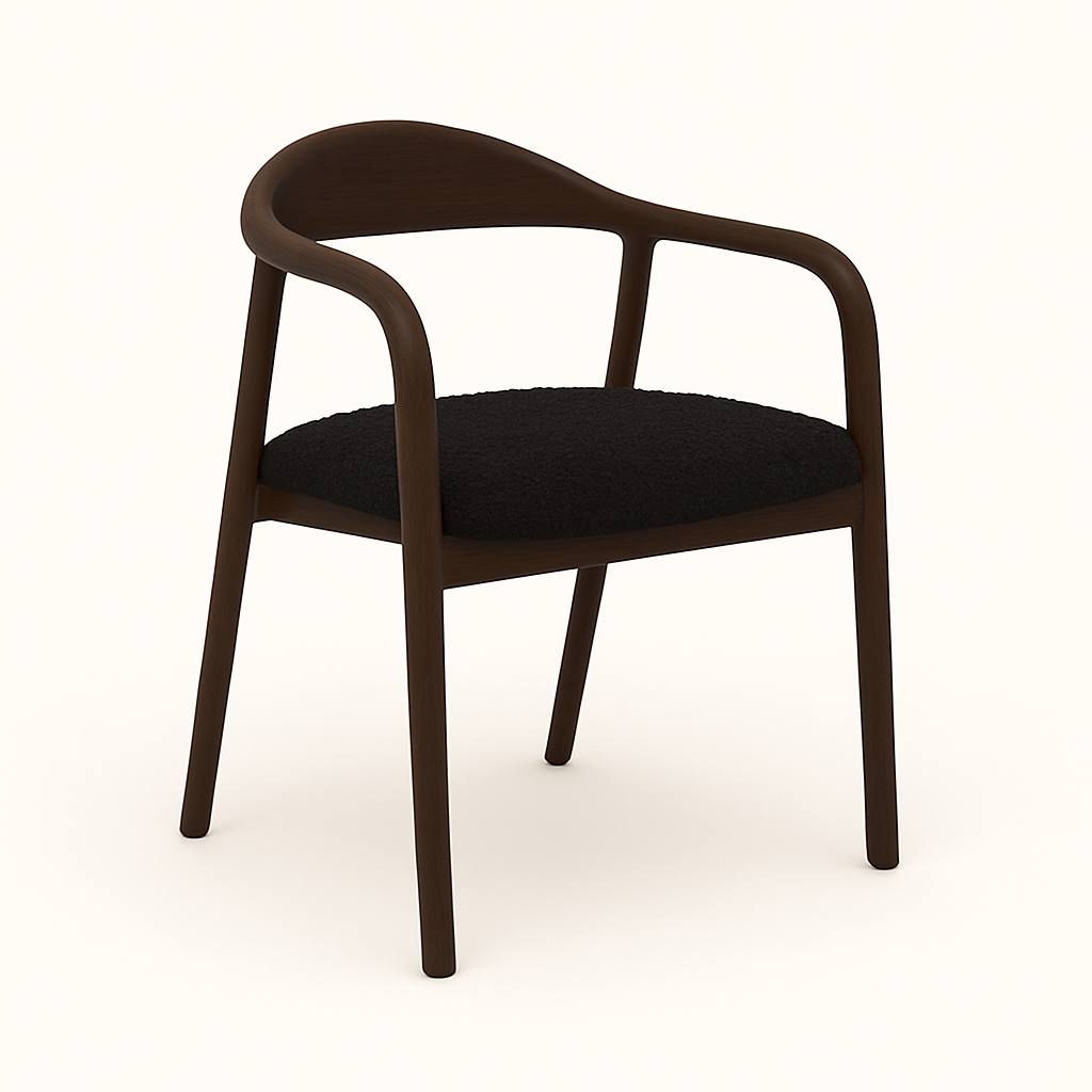 Indigo - Трпезариска Столица Dark Walnut