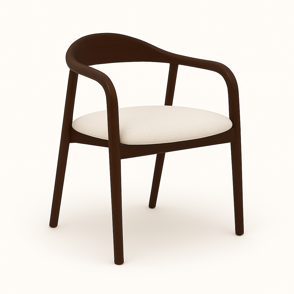 Indigo - Трпезариска Столица Dark Walnut