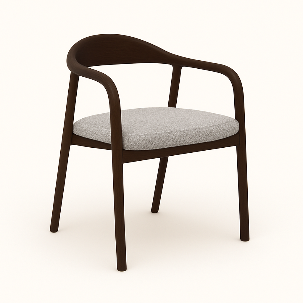 Indigo - Трпезариска Столица Dark Walnut