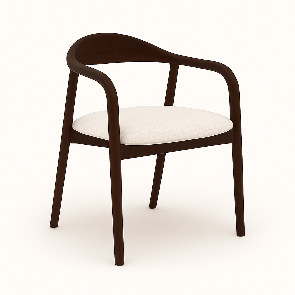 Indigo - Трпезариска Столица Dark Walnut