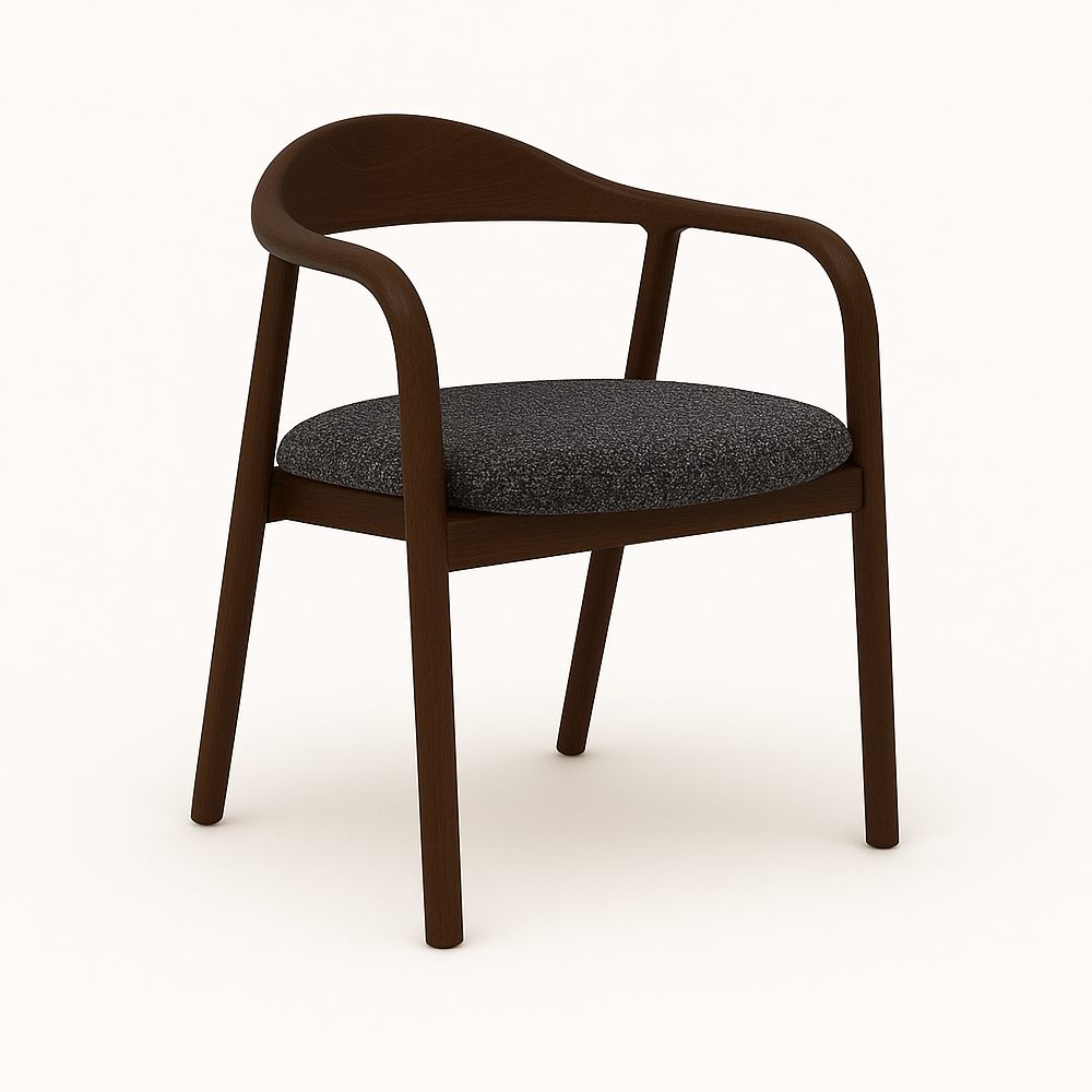 Indigo - Трпезариска Столица Dark Walnut