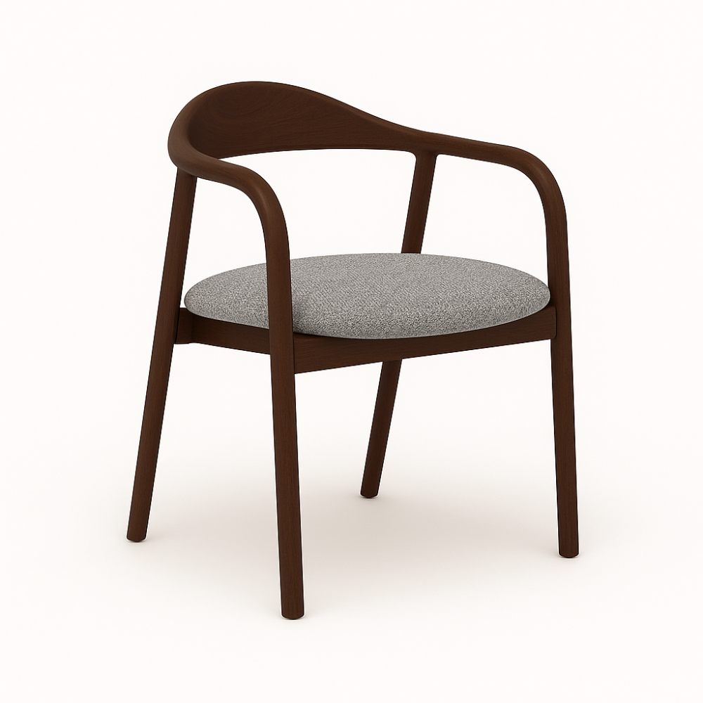 Indigo - Трпезариска Столица Dark Walnut