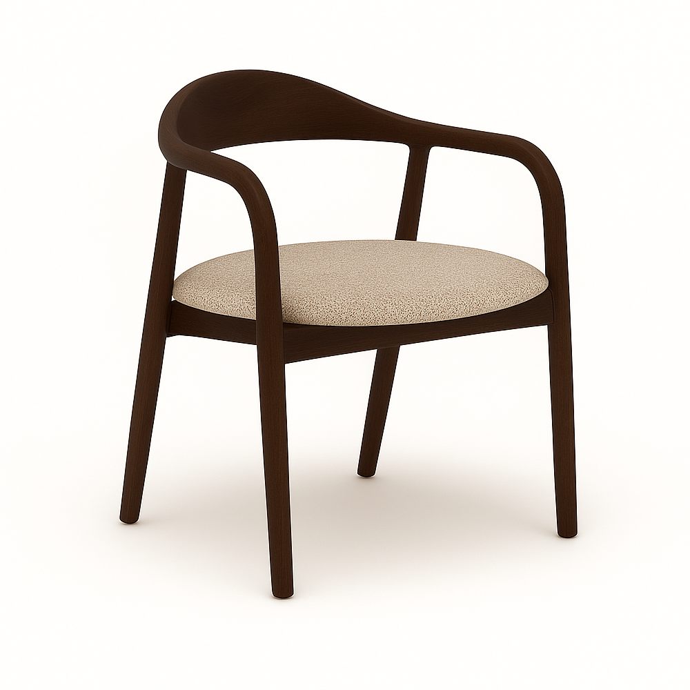 Indigo - Трпезариска Столица Dark Walnut