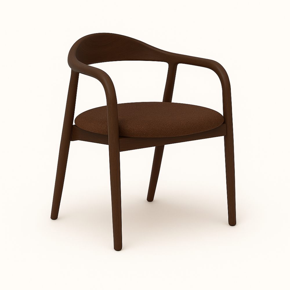 Indigo - Трпезариска Столица Dark Walnut