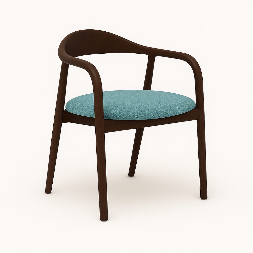Indigo - Трпезариска Столица Dark Walnut
