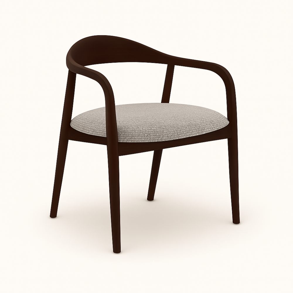 Indigo - Трпезариска Столица Dark Walnut