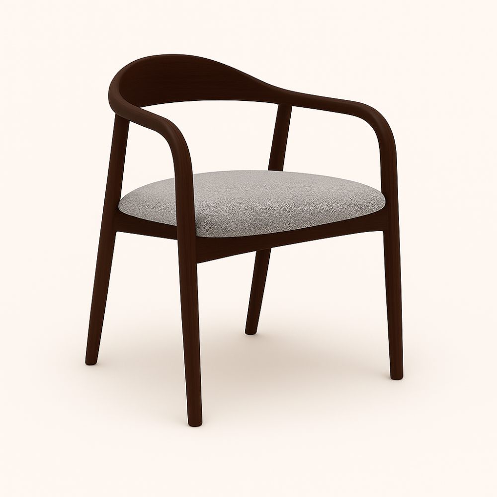 Indigo - Трпезариска Столица Dark Walnut