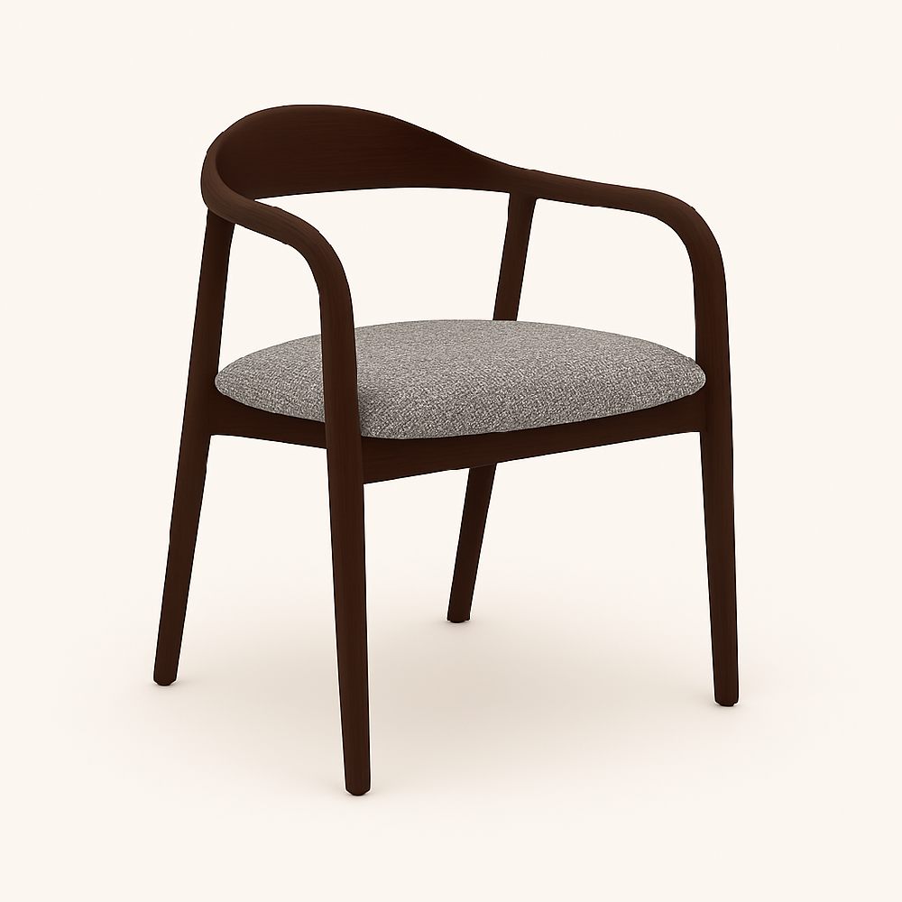 Indigo - Трпезариска Столица Dark Walnut