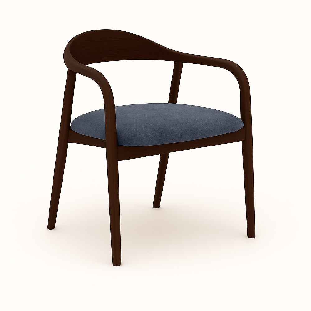 Indigo - Трпезариска Столица Dark Walnut