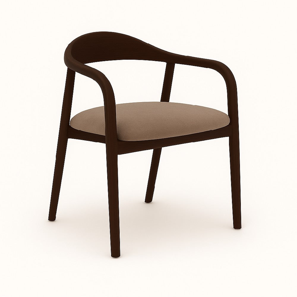 Indigo - Трпезариска Столица Dark Walnut