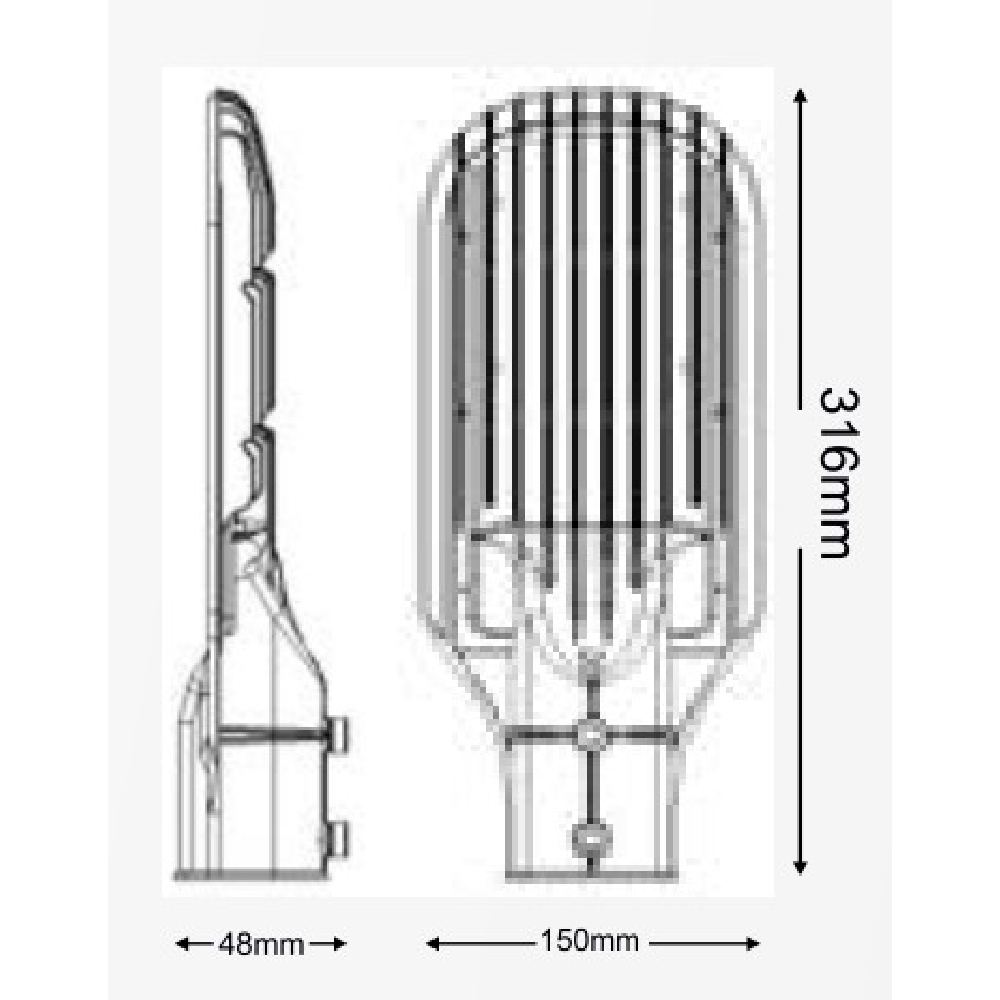 ЛЕД Улична светилка 100W, 6400k