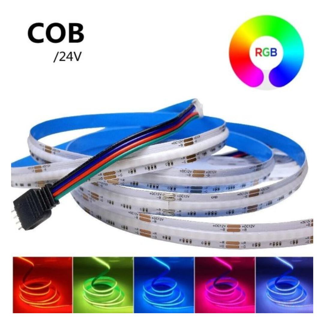 RGB COB лед лента 10W 24V 5m