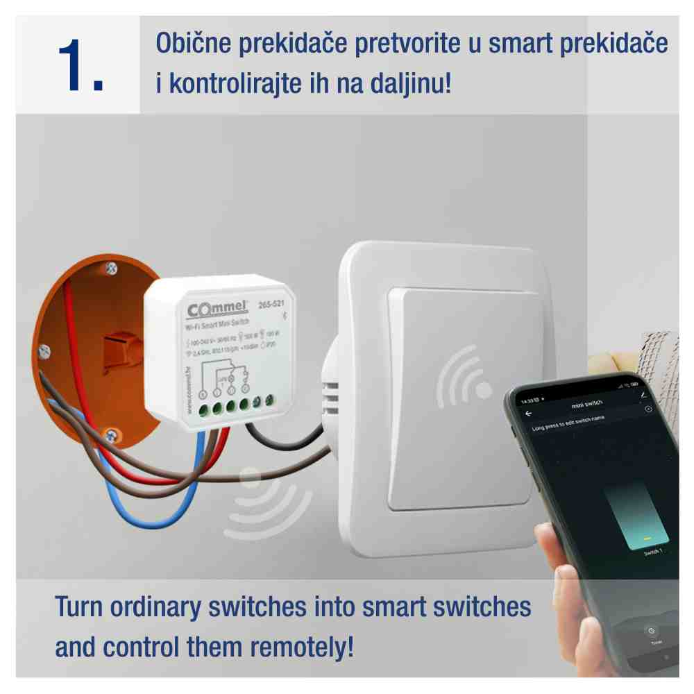 WiFi smart мини прекинувач (двоен)