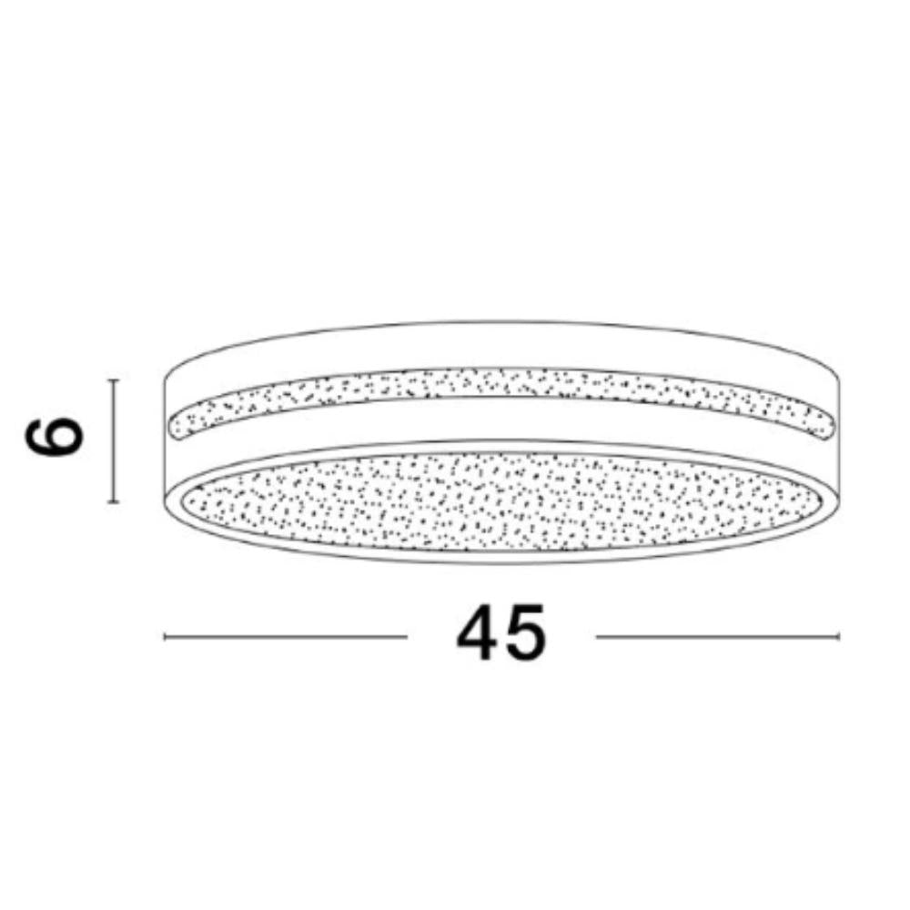 WHEEL- црна плафонерка 30W f450