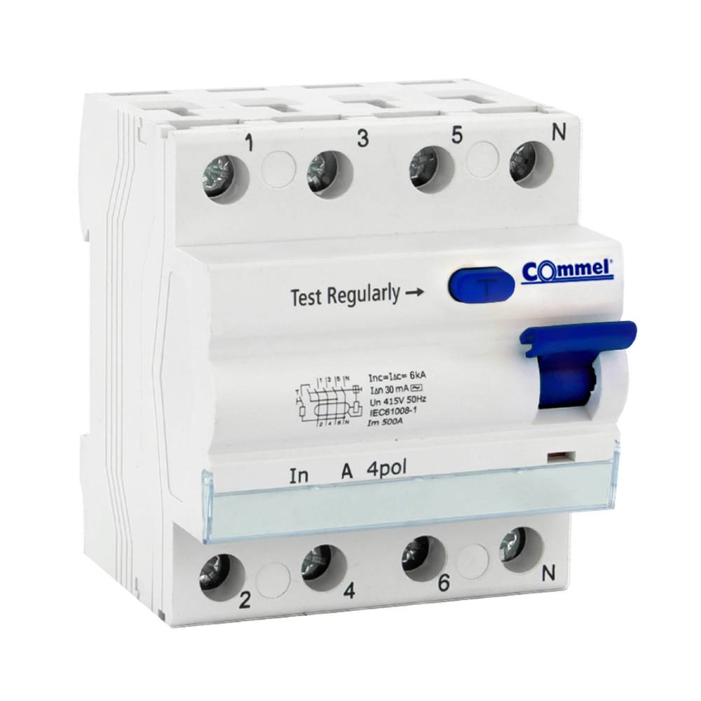 ФИД Склопка 40A 4P 0.03А | Commel